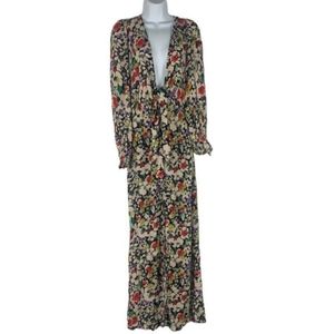 Nasty Gal Women's Long Sleeved Floral Maxi Dress Size 10